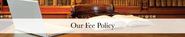 Our Fee Policy Header
