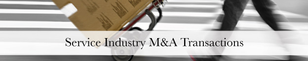 Service Industry M&A Transactions Header